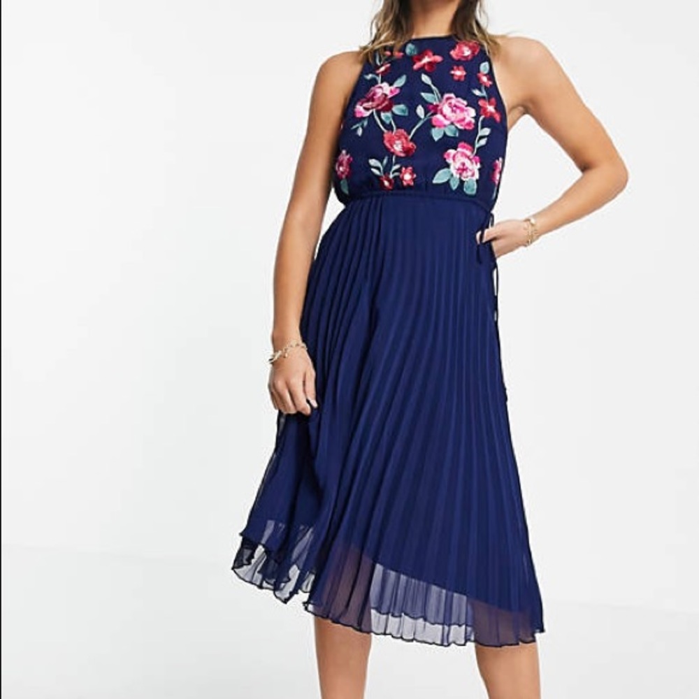 ASOS embroidered floral dress